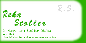 reka stoller business card